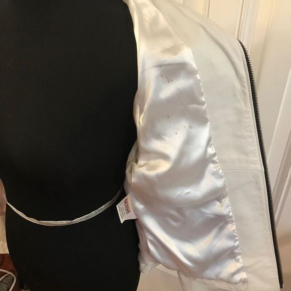 𝅺vintage GUESS 80’s Leather Jacket Rare Find - Picture 9 of 10